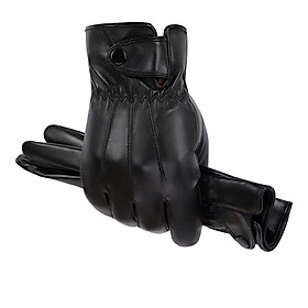 Găng tay nam mùa đông da cao cấp không bong nổ cảm ứng điện thoại lót nỉ lông cực ấm GTF05