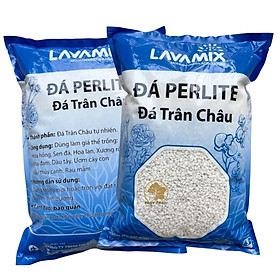 Mua Đá Perlite Lavamix (Đá Trân Châu) chuyên trồng Hoa Hồng Sen Đá Hoa Lan Xương Rồng Nha Đam Dâu Tây Ươm Cây Non gói 5dm3