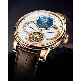 Đồng hồ nam chính hãng LOBINNI LB16015G-D1 hàng mới fullbox ,kính sapphire,chống xước,chống nước 50m,Bh 24 tháng,máy cơ (automatic),mặt trắng dây da xịn