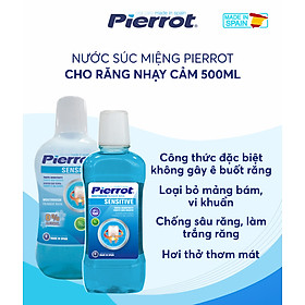 [ Mua 2 tặng 1 ] Nước súc miệng cho răng nhạy cảm Pierrot 500ML