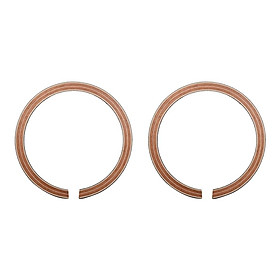 2 Pieces Wood Acoustic Guitar Rosette Soundhole Inlay Wood Inlay for Guitar Accessories