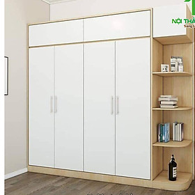 Mua Tủ Quần Áo Gỗ Công Nghiệp   TỦ QUẦN ÁO CÓ KỆ TRANG TRÍ NGANG 2M3