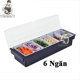 Mua Khay 6 Ngăn - Khay Đựng Topping 6 Ngăn