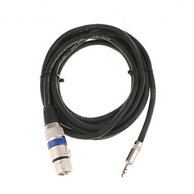 3.5mm Male to XLR Female Stereo Mic Microphone Speaker Cable Cord