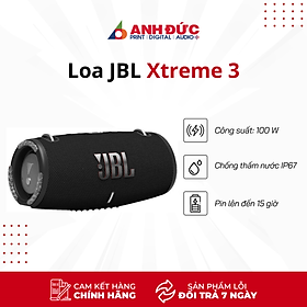 Hình ảnh Loa Bluetooth JBL Xtreme 3 - Công Suất 100W - Hàng Chính Hãng PGI