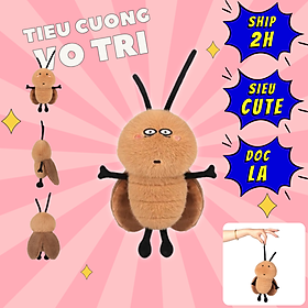 Thú nhồi bông con gián vô tri ngộ nghĩnh - Size 20cm - Quà tặng gấu bông tiểu cường thiếu ngủ dễ thương - Gối ôm êm mịn cho bé. - Mắt thiếu ngủ - 20cm