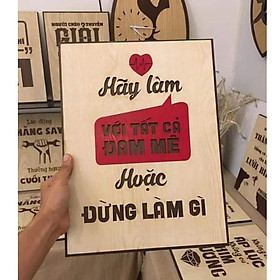 Tranh treo tường Gỗ trang trí phòng tạo động lực văn phòng, cafe, nhà riêng