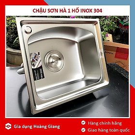 Mua Chậu rửa bát 1 hố Sơn Hà S50 inox 304 chính hãng - Bảo hành 5 năm