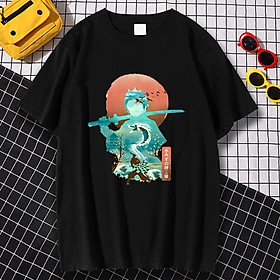 Áo Thun Tay Ngắn Cổ Tròn Anime Demon Slayer Kimetsu No Yaiba Thời Trang Unisex nam nữ độc đẹp giá rẻ