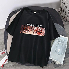 Áo thun Tokyo Ghoul Kaneki Ken anime manga unisex cực chất 2 màu đen trắng