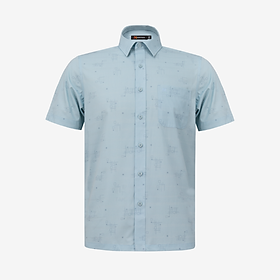 Áo sơ mi nam ngắn tay Khatoco A1MN518T2-CNIN700-2701-N