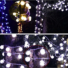 20-Lights Downy Hairy Balls String Lights Battery Fairy Light