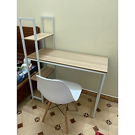 Mua Bàn làm việc  Bàn máy tính kết hợp với giá sách hiện đại  trẻ trung  mặt bàn kích thước lớn để đồ thoải mái