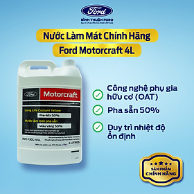Nước Làm Mát Động Cơ Ô Tô Ford Motorcraft 4L | Bảo Vệ Động Cơ, Chống Đông, Chống Sôi, Chống Gỉ Sét, Tiêu Chuẩn Ford WSS-M97844-D