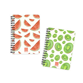 Sổ lò xo A6 200 trang có mùi thơm Scent 4158 (5 quyển) - Giao màu ngẫu nhiên