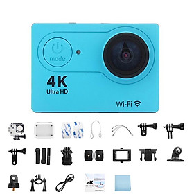 Camera hành động Ultra HD 4K 30fps/170D Mũ bảo hiểm chống nước dưới nước Camera quay video Màn hình WiFi 2.0" Go Camera thể thao Màu sắc: Xanh lam