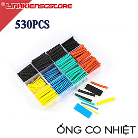 Mua 530 Chiếc ống co nhiệt cách điện chất liệu polyolefin  có đóng hộp 8 kích thước