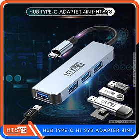 Mua Hub Type C Và Hub USB 3.0 HT SYS 4 in 1 To USB 3.0 - Hàng Chính Hãng