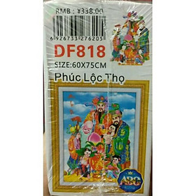 Mua Tranh đính đá Phúc Lộc Thọ DF818 (60x75) chưa đính