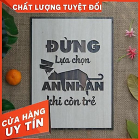 Mua Tranh tạo động lực Decor bằng gỗ cắt khắc laser