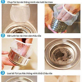 Mua Sỉ 17k-Combo 100 túi lọc rác siêu tiện dụng