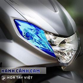Decal bảo vệ XI NHAN xe YAMAHA FREEGO chuyển màu xanh cánh cam