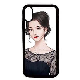 Ốp lưng cho iPhone X Girl 219 - Hàng chính hãng