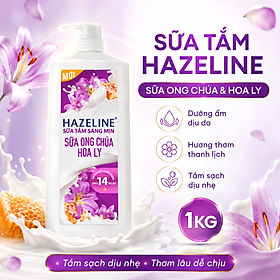 Sữa Tắm Hazeline Dạng Chai Vòi Nhấn Hương Thơm Dễ Chịu Cho Nữ – 1kg