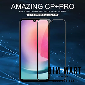 Mua kính cường lực dành cho Samsung Galaxy A24 4G full màn hình Amazing CP+ Pro hàng chính hãng Nillkin (Tặng 2 túi PVC đựng thẻ ATM)