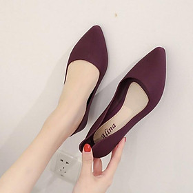 Giày búp bê giày công sở size 36 đến 40 size chuẩn nhiều màu có khả năng chịu nước, chống trơn trượt V158