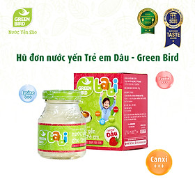 Nước Yến Cho Trẻ Em Green Bird Babi Hương Dâu Giàu Axit Amin Canxi - Hũ 72g