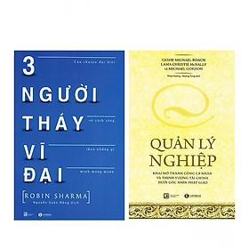 Hình ảnh Combo Quản Lý Nghiệp (Tái Bản) + Ba Người Thầy Vĩ Đại (Tái Bản)