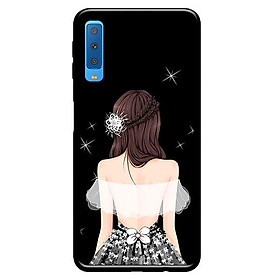Hình ảnh Ốp in cho Samsung Galaxy A7 2018 Cô Gái Áo Trắng - Hàng chính hãng