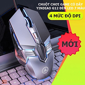 Chuột chơi game có dây YINDIAO G12 đèn led 7 màu