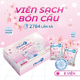 Mua Viên thả bồn cầu CleanZ thế hệ mới sạch khuẩn thơm mát tẩy sạch mảng bám khử mùi diệt vi khuẩn toilet