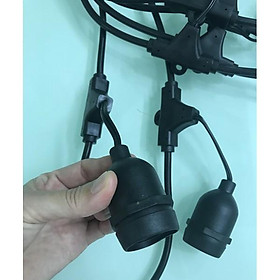 Mua Dây đui đèn kín nước 5 mét 10 đui E27 cao cấp