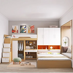 Mua GIƯỜNG TẦNG THÔNG MINH CAO CẤP OHAHA - GTCC003
