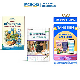 Combo Sách Tự Học Tiếng Trung Cho Người Mới Bắt Đầu + Tập Viết Chữ Hán (Học Kèm App MCBooks)