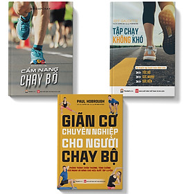 Sách Combo 3 cuốn sách Tập chạy không khó Giãn cơ chuyên nghiệp Cẩm nang chạy bộ