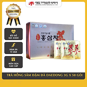 Chiết xuất trà hồng sâm Hàn Quốc Daedong Korea Ginseng 50 gói - Giúp giảm mệt mỏi, tỉnh táo tinh thần và giải nhiệt ngày nắng nóng