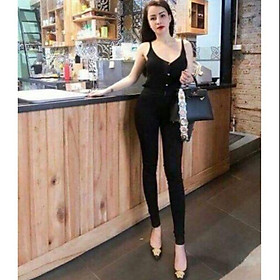 Quần Leggings trơn 100% chất u mì hàn có BIGSIZE