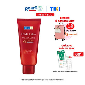 Sữa rửa mặt dưỡng chuyên biệt chống lão hóa Hada Labo Pro Anti Aging α Lifting Cleanser (80g)