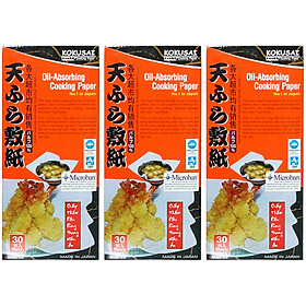 Combo 3 Hộp Giấy Thấm Dầu Kokusai GTDD09000338 (30 Tờ/Hộp)