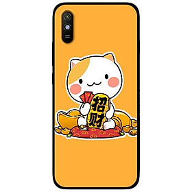 Ốp lưng dành cho Xiaomi Redmi 9A mẫu Mèo Và Thỏi Vàng