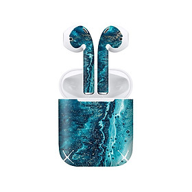 Mua Miếng dán skin chống bẩn cho tai nghe AirPods in hình vân đá - dah009 (bản không dây 1 và 2)
