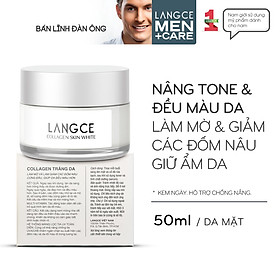 COLLAGEN WHITE PERFECT TRẮNG DA GIỮ ẨM CHỐNG NẮNG SPF19 50ml - KEM NGÀY LANGCE dành cho Nam