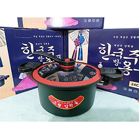 Mua Nồi Áp Suất Chống Dính Hàn Quốc- Dung Tích 3.5 Lít - Size 24cm  Nấu Được Bếp Từ  Gọn Nhẹ Dễ Sử Dụng