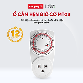 [QUÀ TẶNG] Ổ cắm hẹn giờ MT03 WR 13