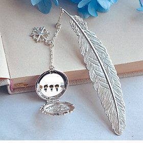 Bookmark lông vũ IN HÌNH Detective Conan - Thám Tử Lừng Danh anime chibi
