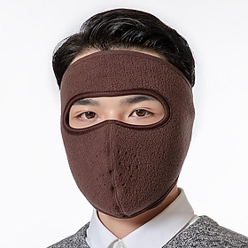 Khẩu trang ninja trùm kín mặt che tai chống nắng chống gió bụi vải nỉ dán sau gáy thích hợp chạy xe đi công trình
